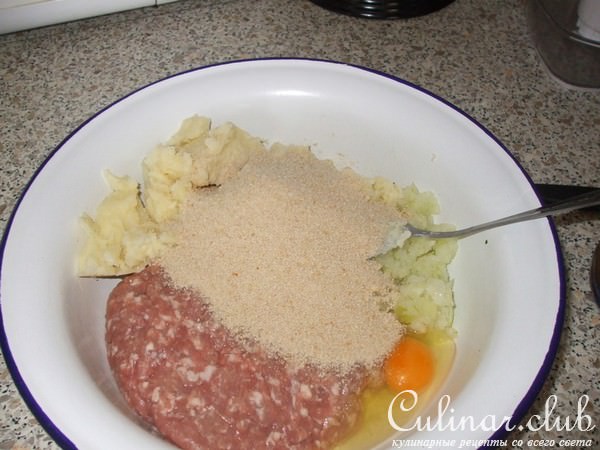 Котлетки к окрошечке картофельно-мясные