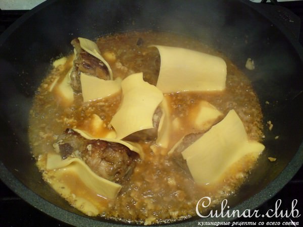 Голень цыпленка с сыром
