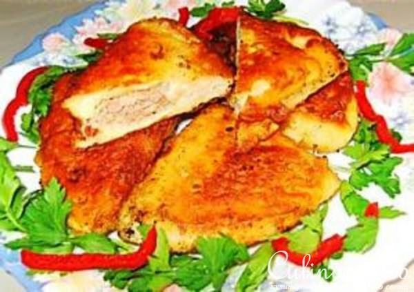 Питы с мясом или сыром в кляре