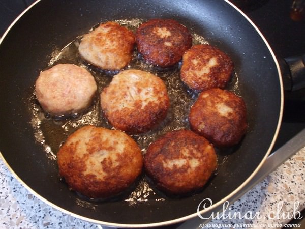 Котлетки к окрошечке картофельно-мясные