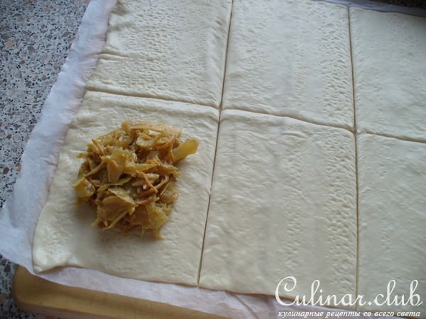 Пирожки открытые из духовки ( с капустой )
