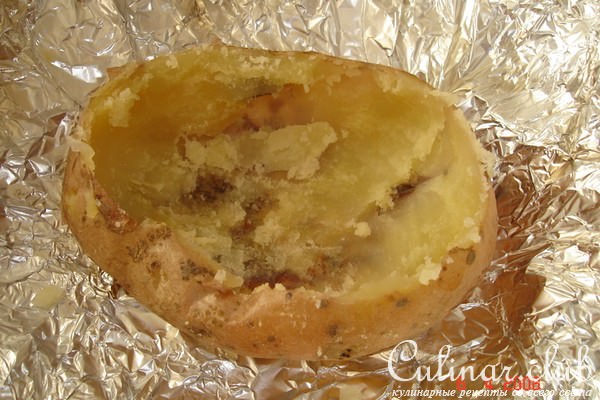 Картошечка в фольге с сыром