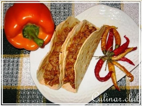 Тортильи с мясной начинкой