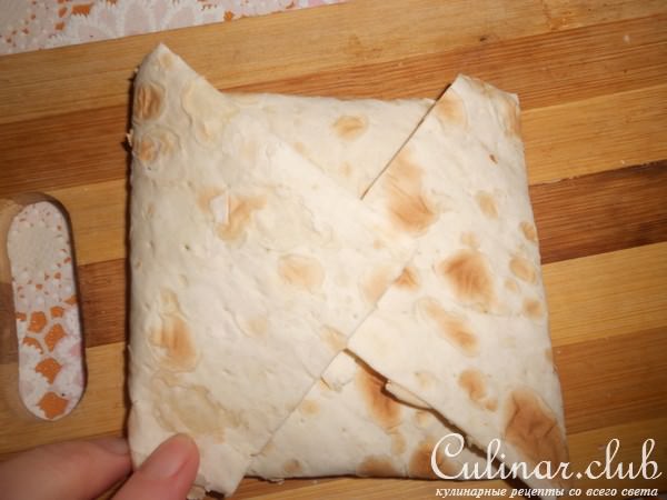 Творожные конвертики с зеленью