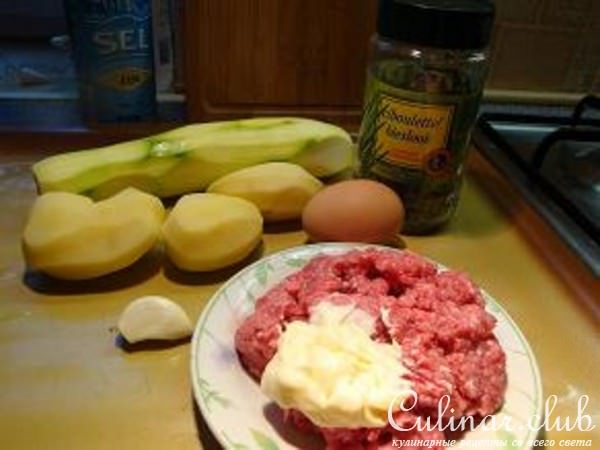 Оладики кабачково-картофельные с начинкой