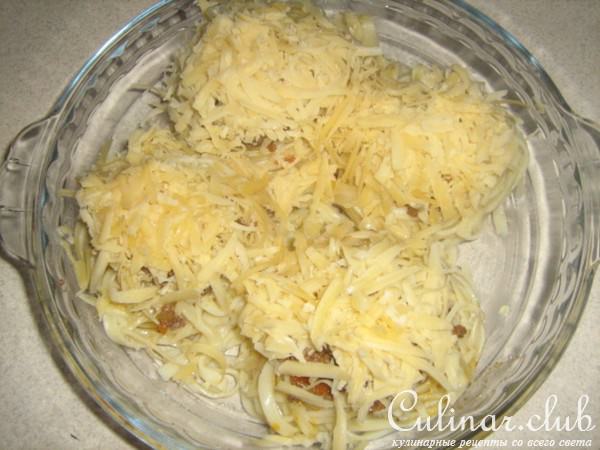 Фаршированные макаронные гнезда (вариант)