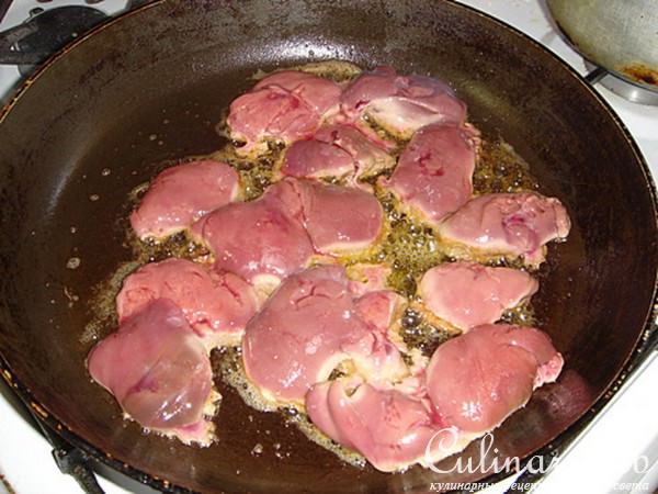куриная печень в карамельном соусе