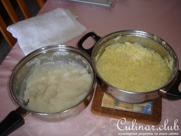 Картофельные зразы с печенью и брынзой