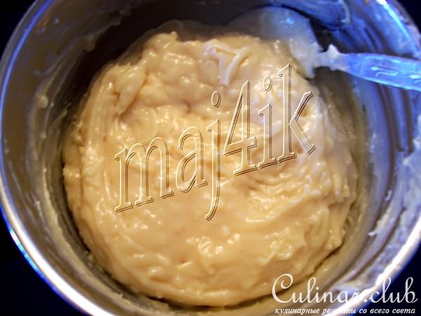 Заварные сырные пончики с крабовыми палочками