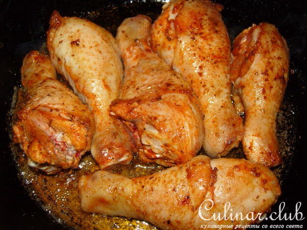 Куриные ножки под крышкой