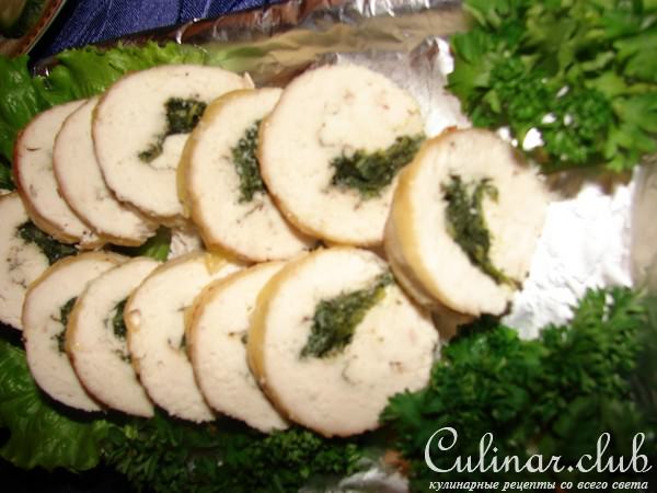 куриные рулетики с шпинатом