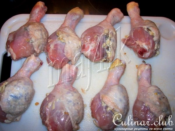 Фаршированные куриные ножки в тесте