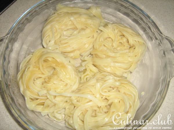 Фаршированные макаронные гнезда (вариант)