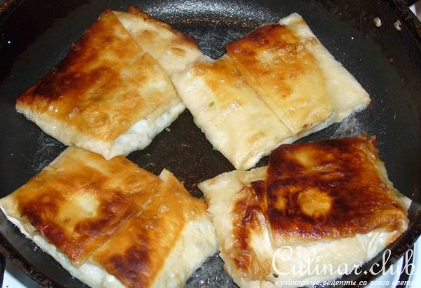 Лаваш с зеленью и сыром