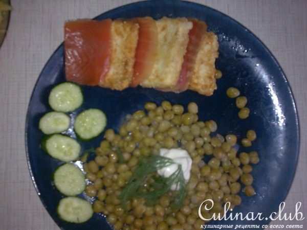 сыр жареный с семгой