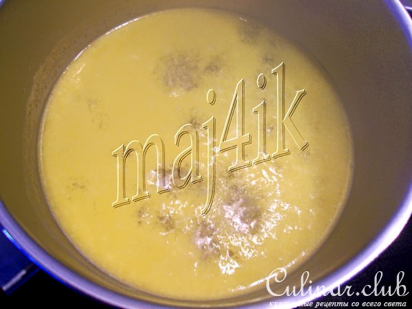 Заварные сырные пончики с крабовыми палочками