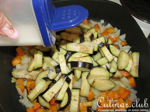 Баклажанчики с овощами