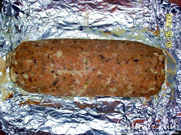 Рулет из горбуши с сыром, яйцом и зеленым луком