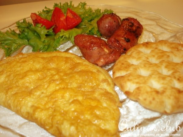 воздушный омлет с сыром