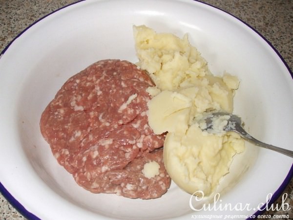 Котлетки к окрошечке картофельно-мясные