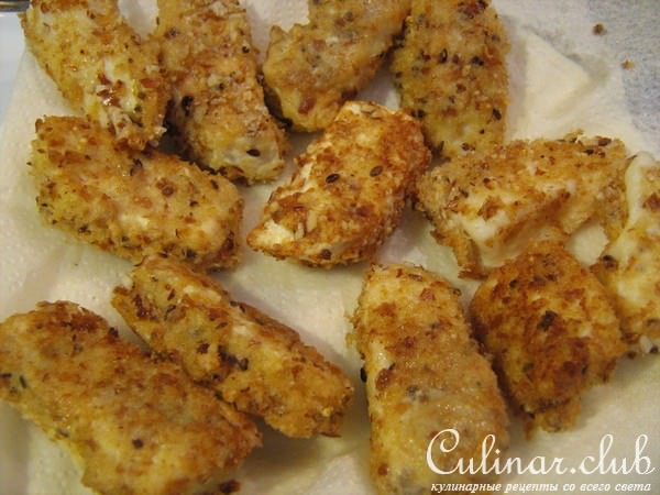 Жареный сыр с БРУСНИЧНЫМ СОУСОМ Darbo