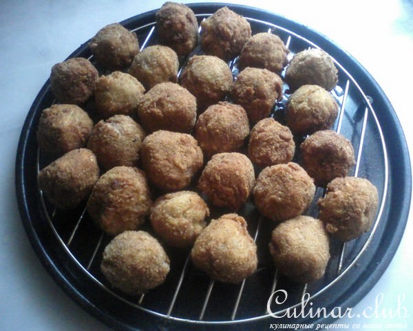 Шарики куриные ароматные в золотистой корочке