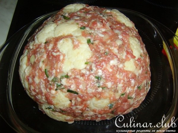 Фаршированная цветная капуста.