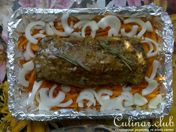 РОСТБИФ с овощами и картофелем.