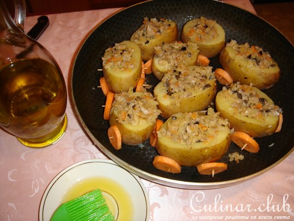 Фаршированный картофель - " Тележка"
