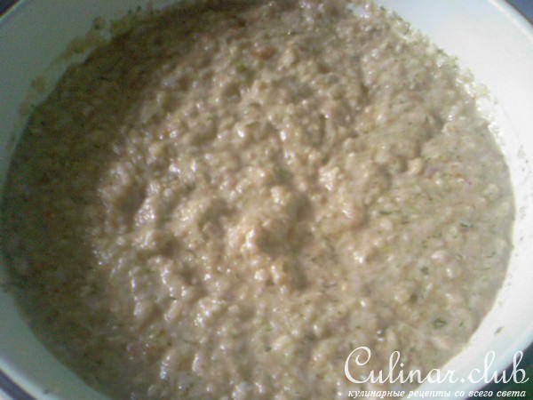 Куриные оладушки с овощами.