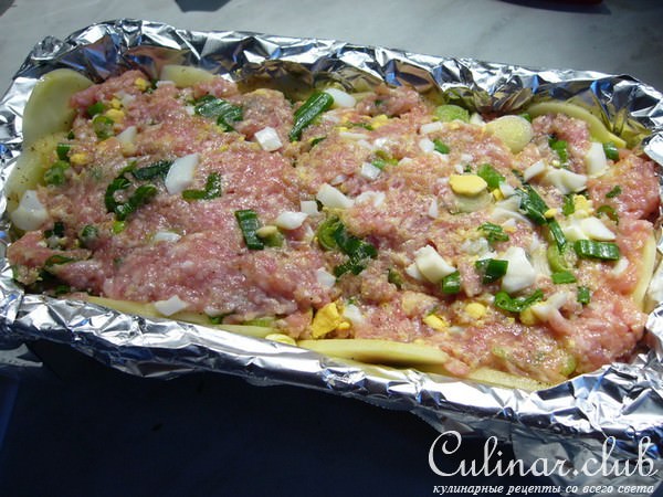 Мясная запеканка "Весеннее настроение"