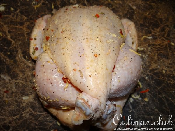 Курочка в духовке (просто и быстро)