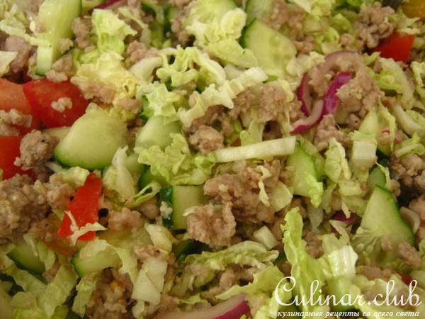 Домашняя шаурма с мясным фаршем