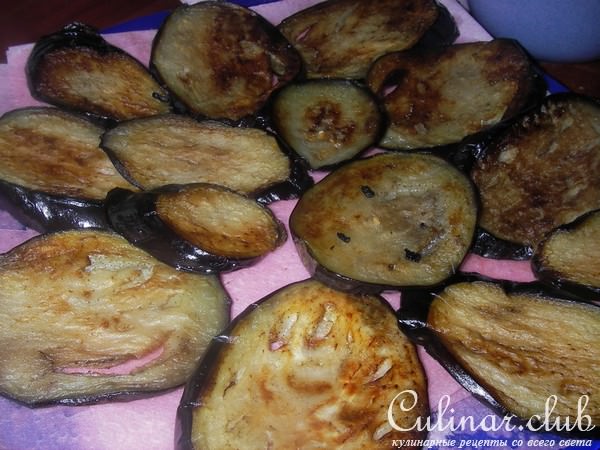 Горячий салат из баклажанов и баранины
