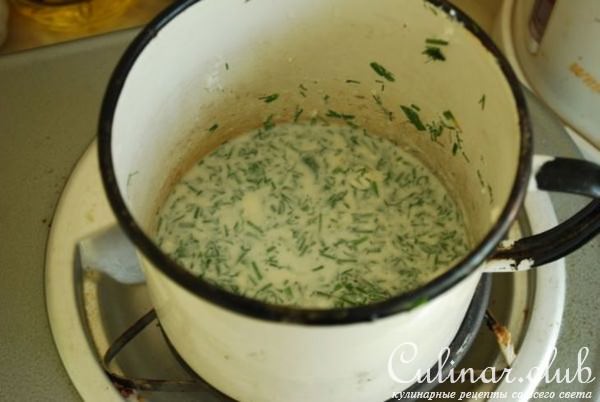 Кукурузные початки с сыром и зеленью