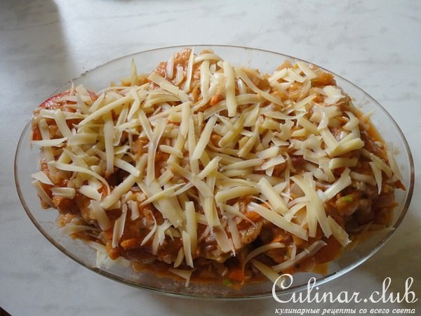 Запеченые фаршированные кабачки
