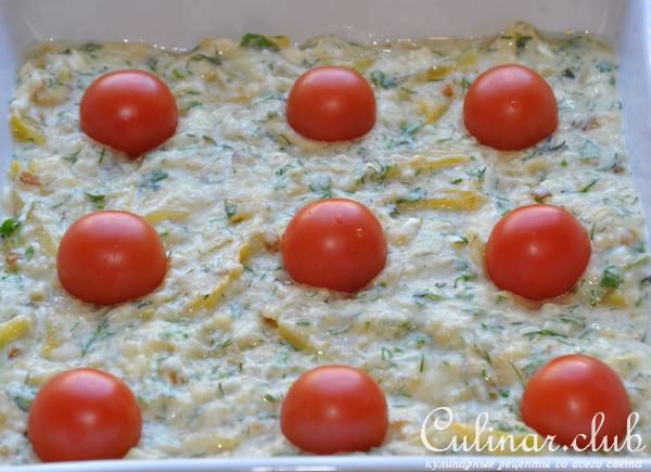 Запеканка из кабачка с творогом и сыром