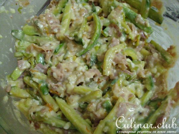 Крепес с сыром и кабачками.