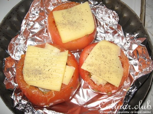 Помидоры с грибами (мой вариант)