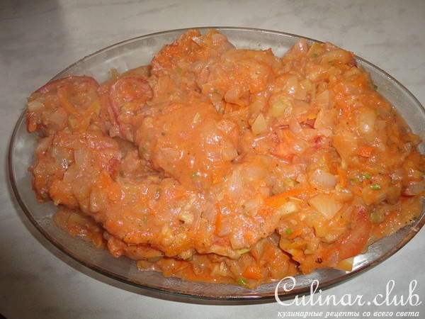 Запеченые фаршированные кабачки