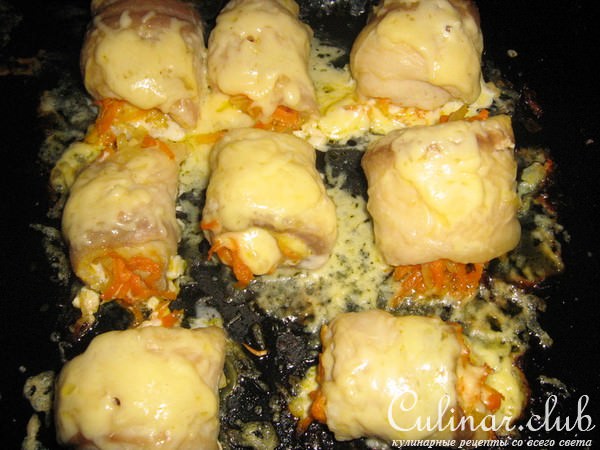 Рыбные рулетики.