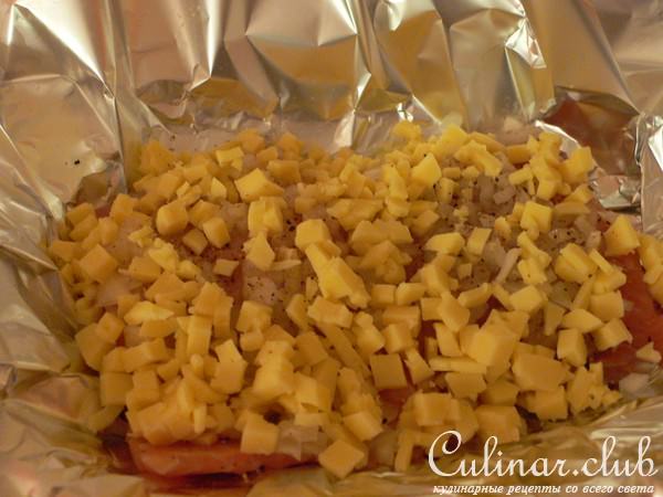 Семга запеченная в духовке со сливками
