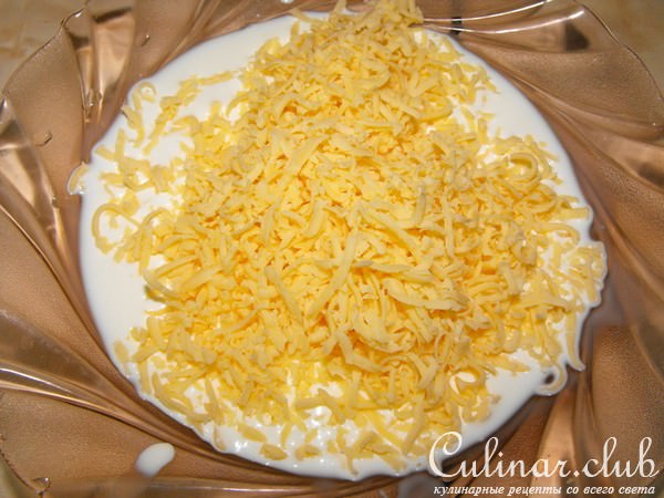 Картофельные стаканчики с морепродуктами