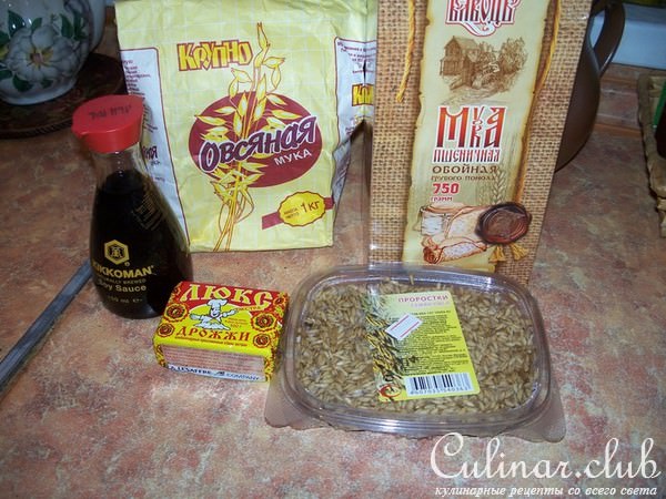 Хлеб овсяный с соевым соусом "KIKKOMAN"