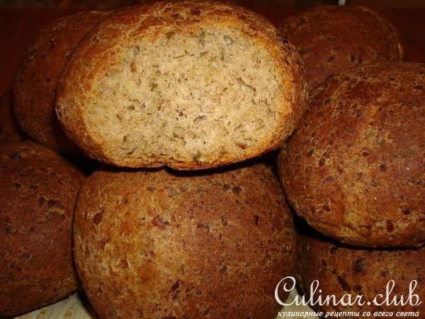 Булочки многозерновые с сыром"Сплошная польза"