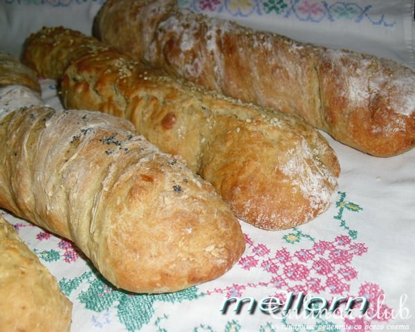 Овсяные крученые багеты