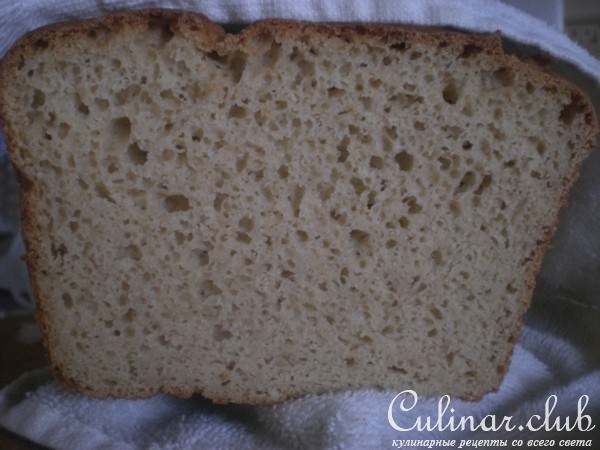 Очень вкусный хлеб из коричневого риса без содержания глютена( клейковины)