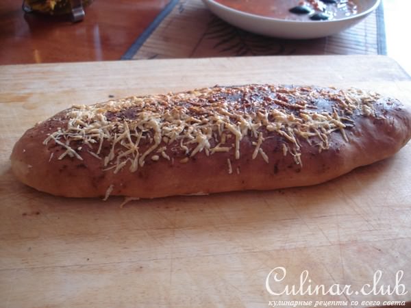 Ароматная Фокачча с пармезаном и зеленью-вариант