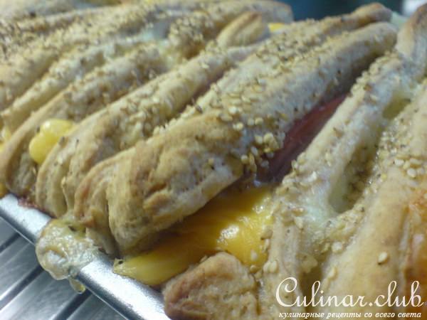 Monte-Cristo Bread//Закусочный хлеб с ветчиной и сыром