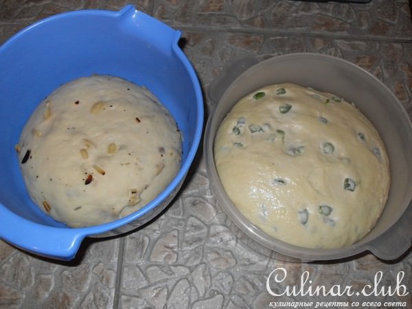 Чабатта (Ciabatta) с орехами и болгарским перцем